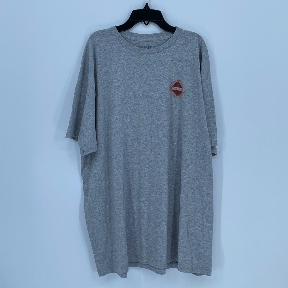 DEPARTWEST Topo Gray Short Sleeve T-Shirt